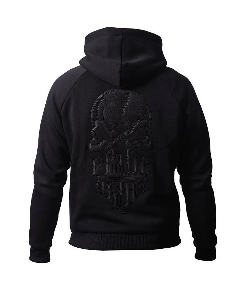 PRIDE OR DIE reckless hoodie-Total black